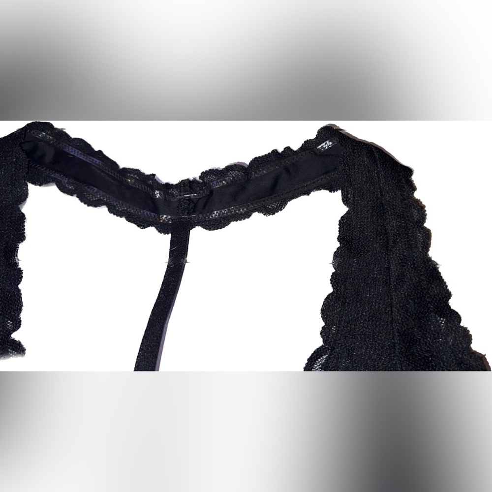 PINK - Lace Halter Bralette - Picture 4 of 10